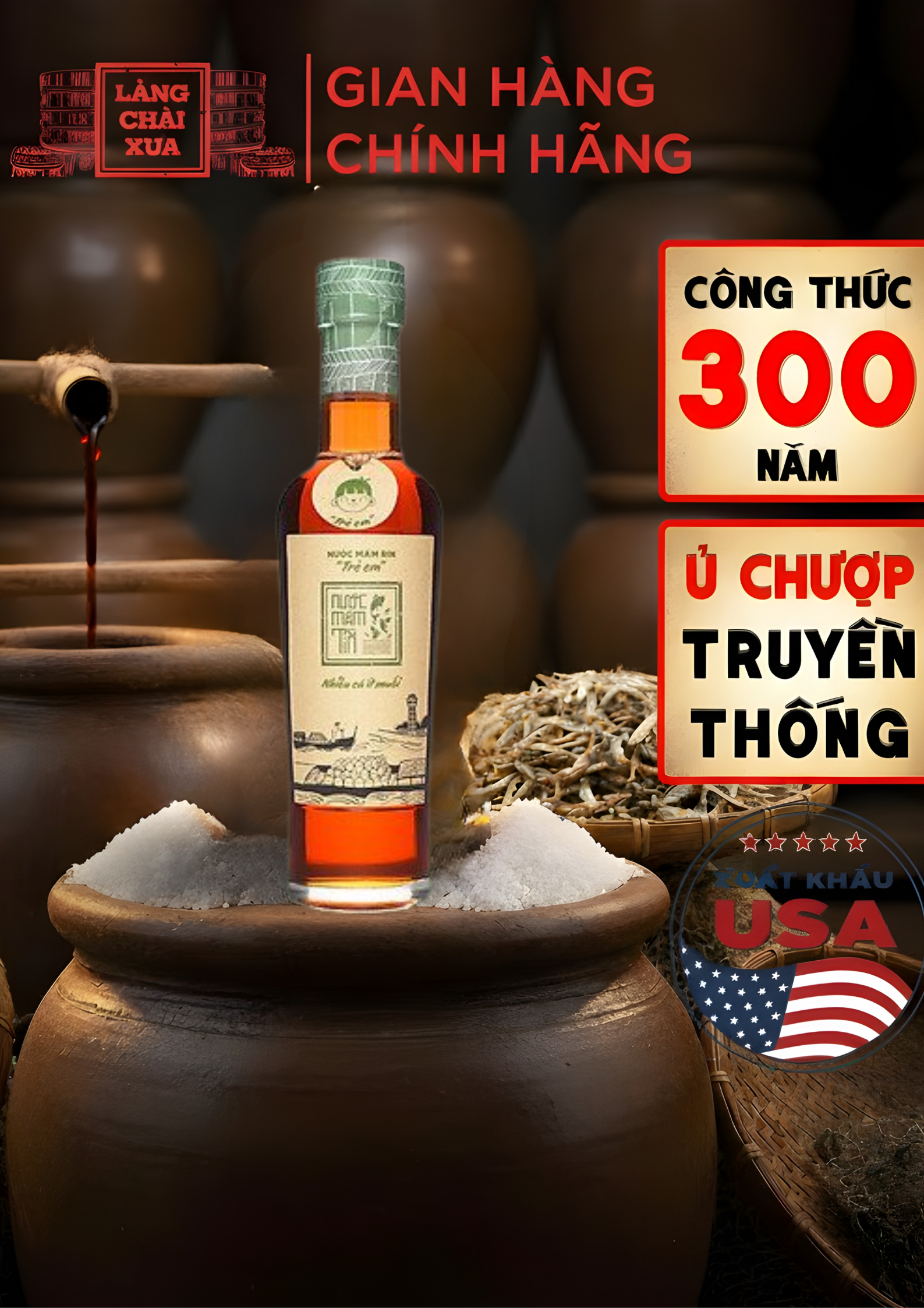 Nuoc mam danh cho tre em, dam da huong vi, chuan dac san Phan Thiet